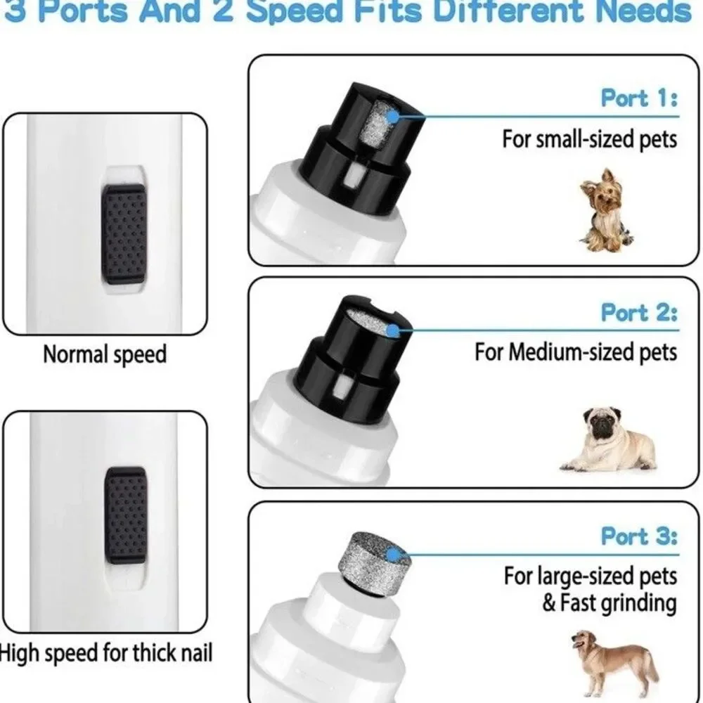 Professional 2-Speed Pets Nail Grinder
